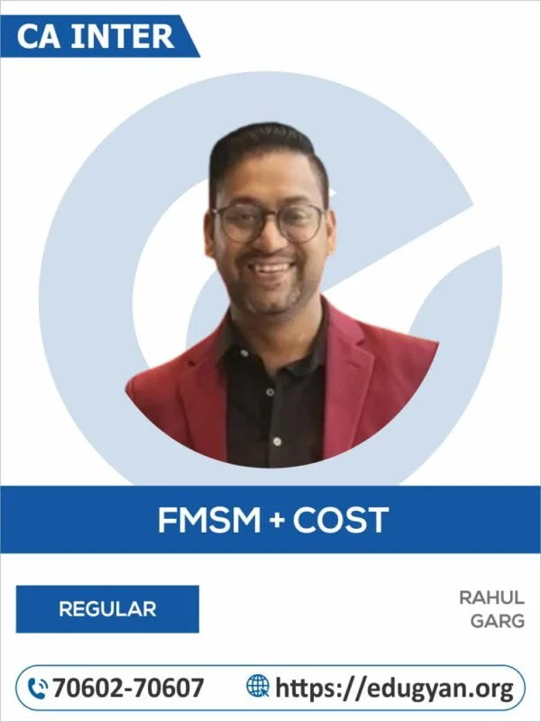 CA Inter FM-SM & Cost Combo by CA Rahul Garg