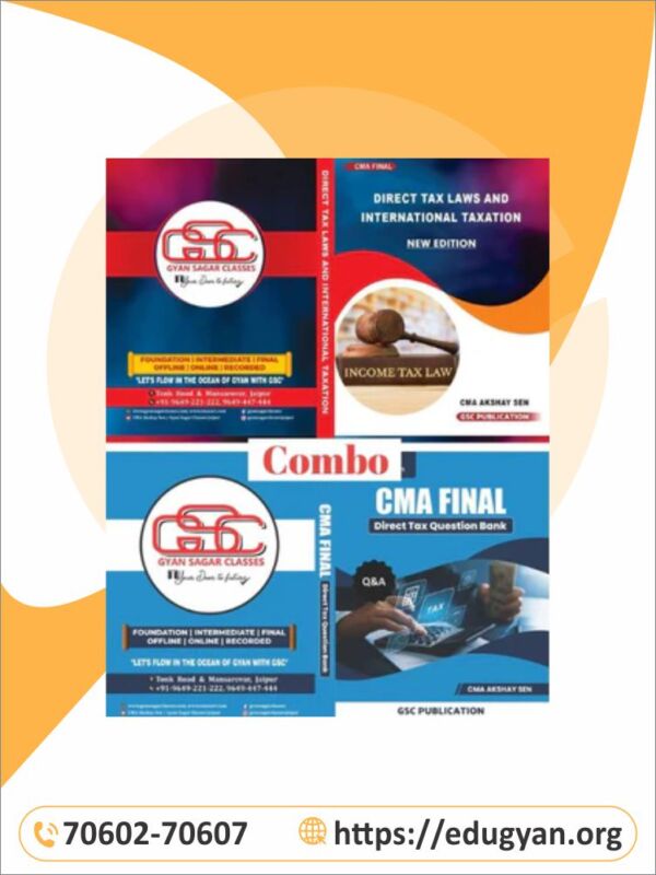 CMA Final DT Concept Book & Question Bank By CMA Akshay Sen (New Syllabus)