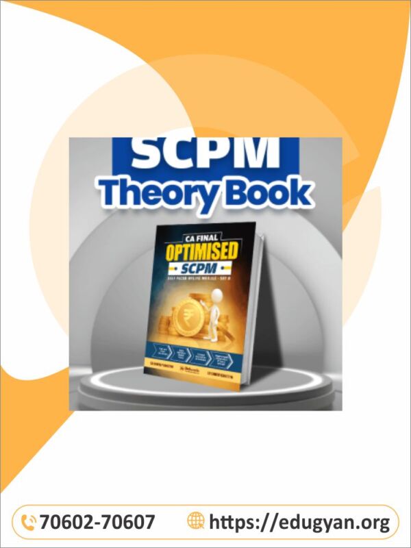 CA Final SCPM Optimised Book By CA Sankalp Kanstiya (New Syllabus)