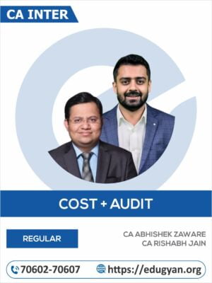 CA Inter Group II Cost & Audit Combo By CA Abhishek Zaware & CA Rishabh Jain (New Syllabus)