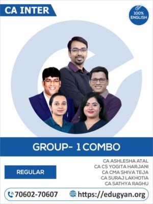 CA Inter Group-I All Subject Combo By CA Ashlesha Atal, CA CS Yogita Harjani, CA CMA Shiva Teja, CA Suraj Lakhotia & CA Sathya Raghu (English) (New Syllabus)