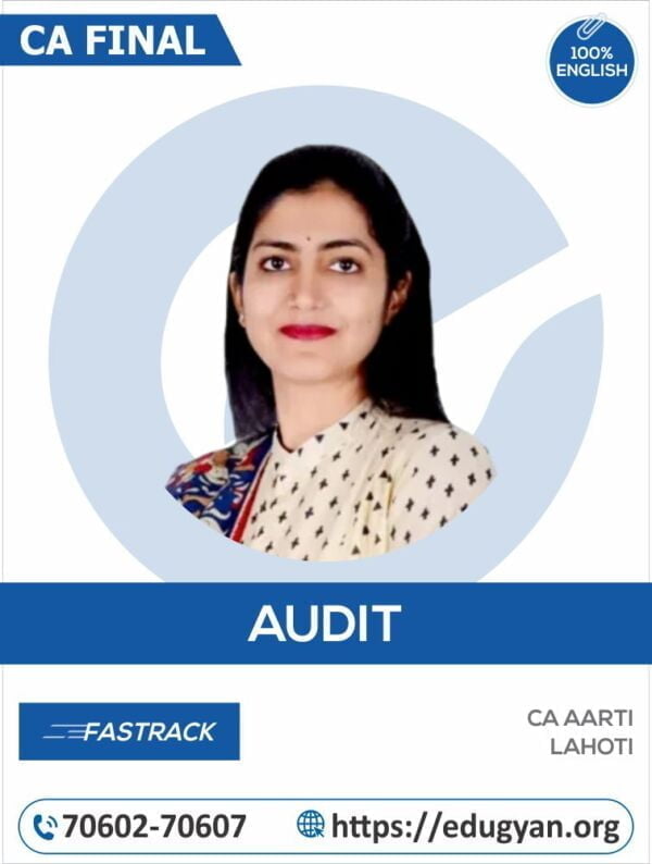 CA Final Advanced Auditing Fast Track By CA Aarti Lahoti (English) (New Syllabus)