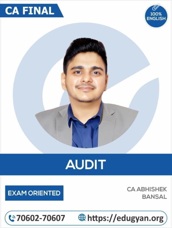 CA Final Advanced Auditing & PE Exam Oriented Batch By CA Abhishek Bansal (English)