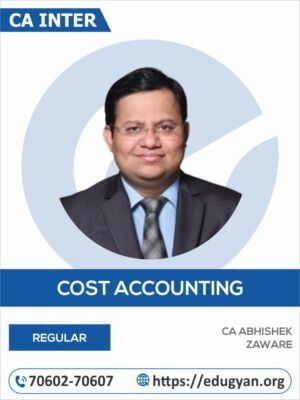 CA Inter Cost & Management Accounting By CA Abhishek Zaware