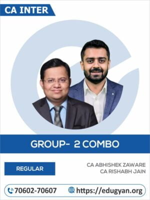 CA Inter Group II Combo By CA Abhishek Zaware & CA Rishabh Jain (New Syllabus)