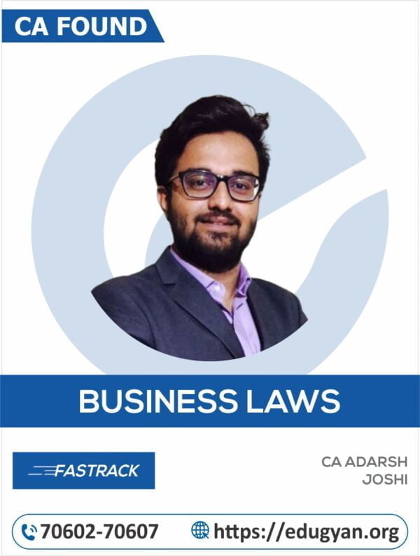 CA Foundation Law Fast Track By CA Adarsh Joshi