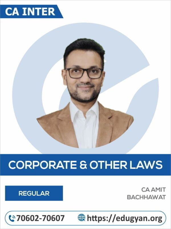 CA Inter Corporate & Other Laws By CA Amit Bachhawat (