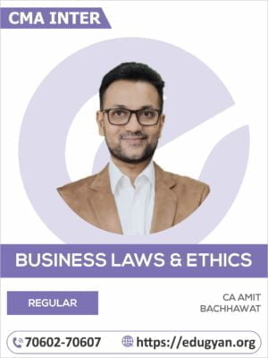 CMA Inter Business Law & Ethics By CA Amit Bachhawat (2022 Syllabus)