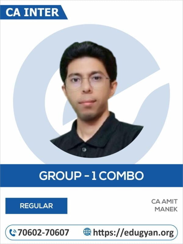 CA Inter Group I All Subject Combo By Amit Manek (New Syllabus)