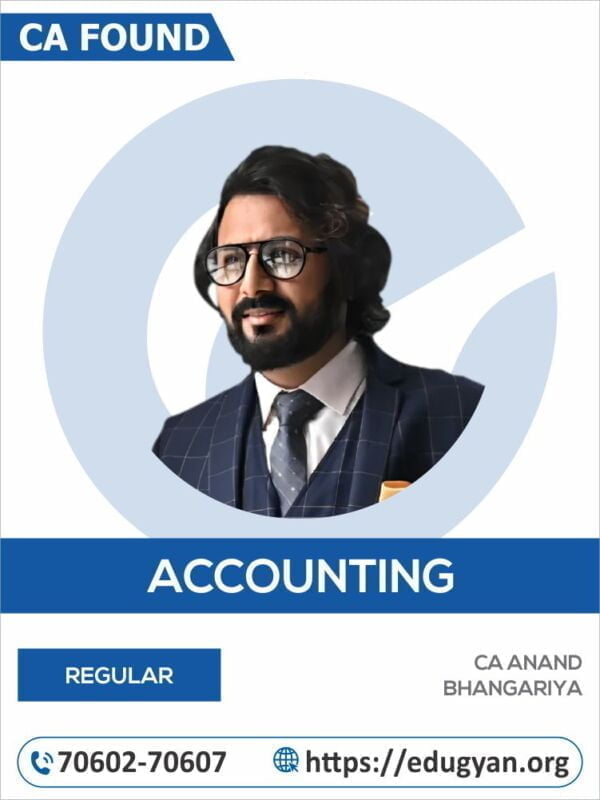 CA Foundation Principles & Practice of Accounting By CA Anand Bhangariya (New Syllabus)
