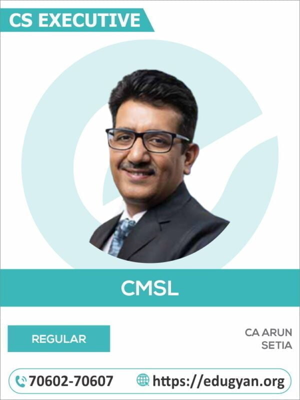 CS Executive Capital Market & Security Law By CA Arun Setia