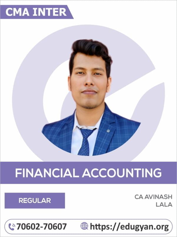 CMA Inter Financial Accounting By CA Avinash Lala (2022 Syllabus)