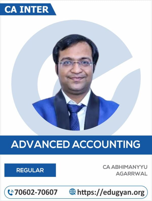 CA Inter Advanced Accounting By CA Abhimanyyu Agarrwal