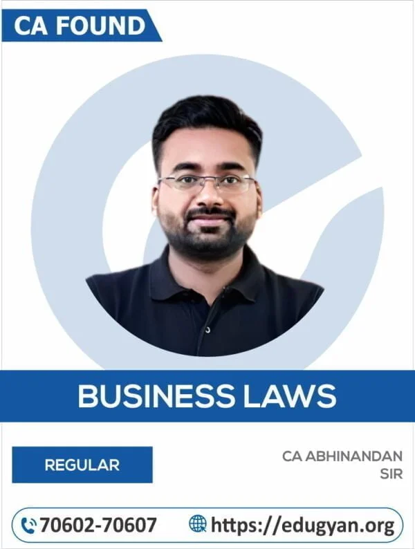 CA Foundation Business Law By CA Abhinandan Sir (New Syllabus)