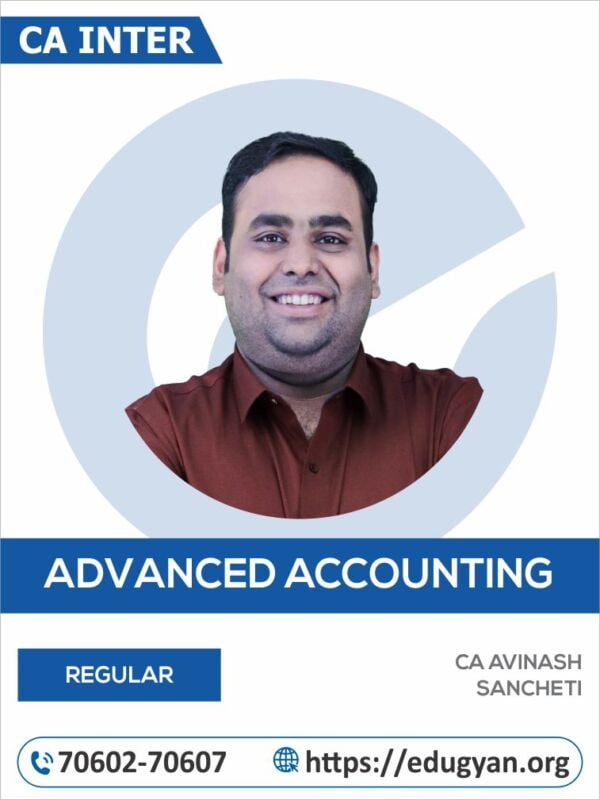 CA Inter Advanced Accounting By CA Avinash Sancheti