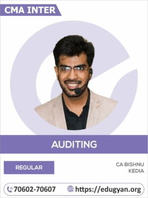 CMA Inter Auditing By CA Bishnu Kedia (2022 Syllabus)