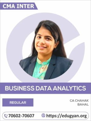 CMA Inter Business Data Analytics (BDA) By CA Chahak Bahal (2022 Syllabus)
