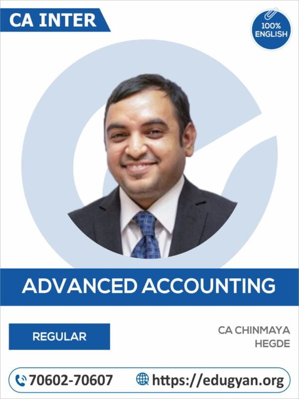 CA Inter Advanced Accounting By CA Chinmaya Hegde (English)