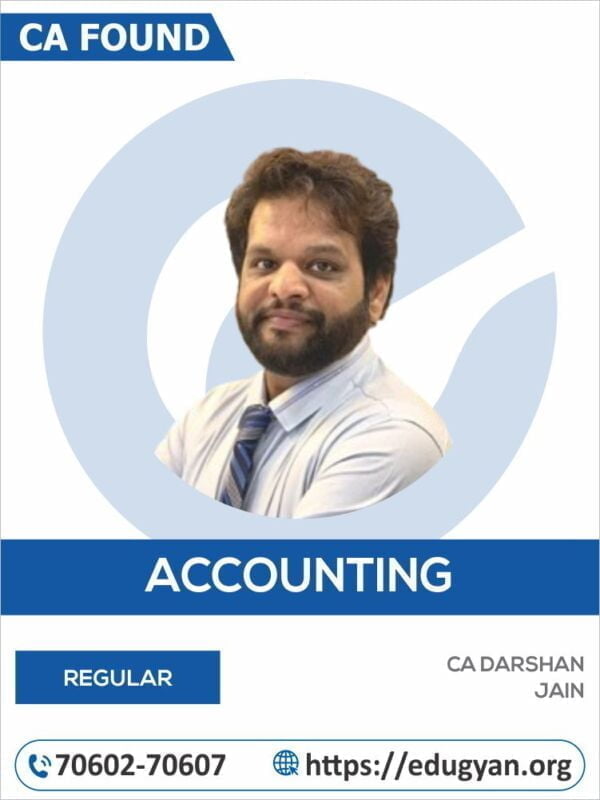 CA Foundation Accounting By CA Darshan Jain (New Syllabus)