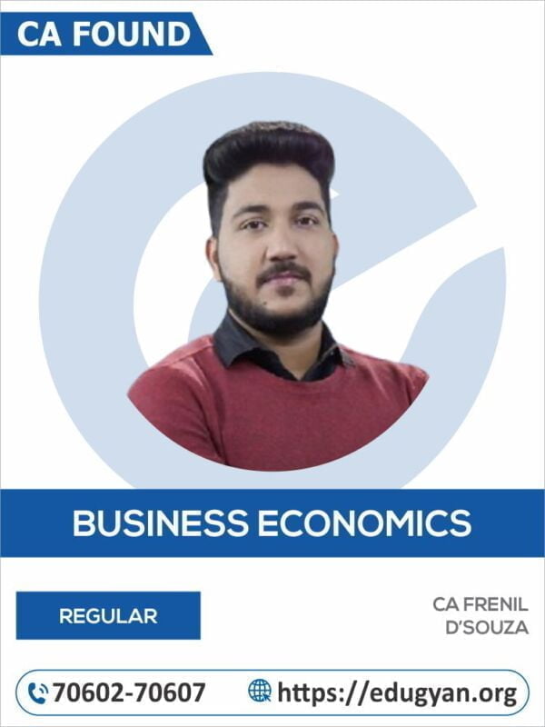 CA Found Business Economics By CA Frenil D'Souza (English) (New Syllabus)