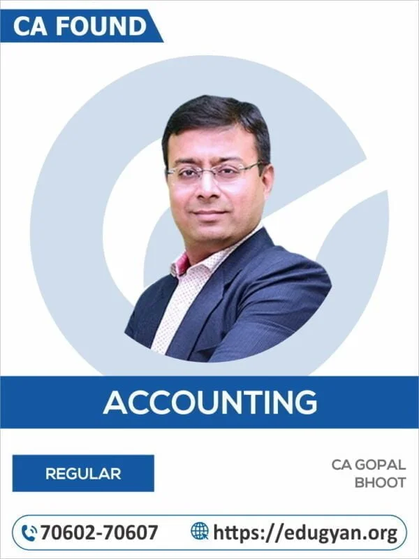 CA Foundation Principles & Practice of Accounting By CA Gopal Bhoot (New Syllabus)