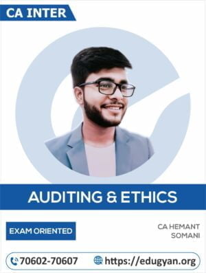 CA Final Auditing Exam Oreinted Batch By CA Hemant Somani (New Syllabus)