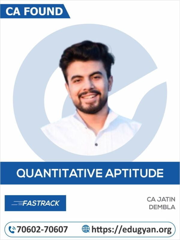 CA Foundation Maths Fast Track By Jatin Dembla