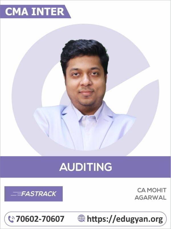 CMA Inter Audit By CA Mohit Agarwal