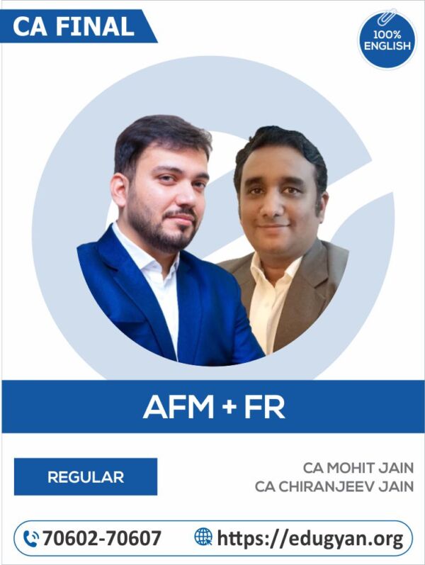 CA Final AFM+FR Combo By CA Mohit Jain & CA Chiranjeev Jain (English) (New Syllabus)
