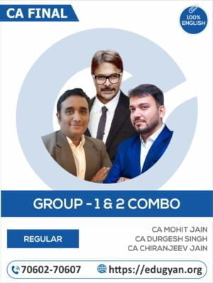 CA Final Both Group Combo By CA Mohit Jain, CA Durgesh Singh & CA Chiranjeev Jain (English) (New Syllabus)