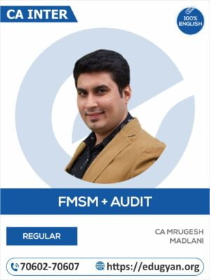 CA Inter FM-SM & Audit Comprehensive Course Combo By CA Mrugesh Madlani (English) (New Syllabus)
