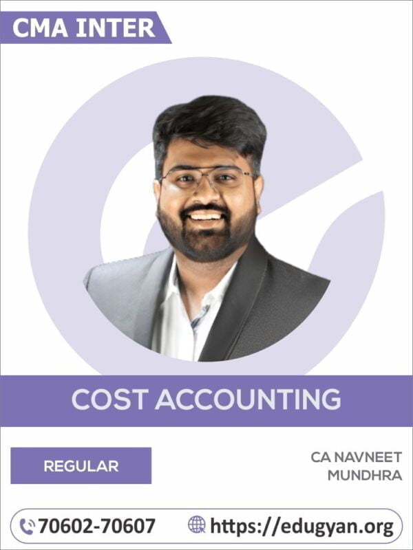 CMA Inter Cost Accounting By CA Navneet Mundhra