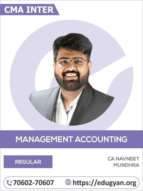 CMA Inter Management Accounting By CA Navneet Mundhra