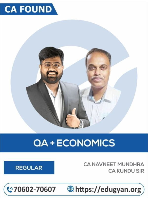 CA Foundation Maths & Eco Combo By CA Navneet Mundhra & CA Kundu Sir (New Syllabus)