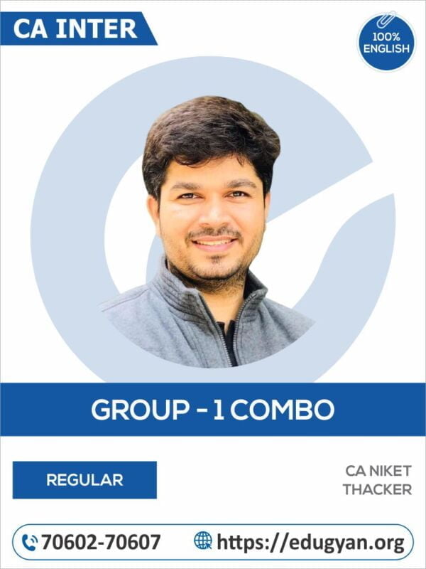 CA Inter Group I All Subject Combo By Niket Thacker Classes (English)