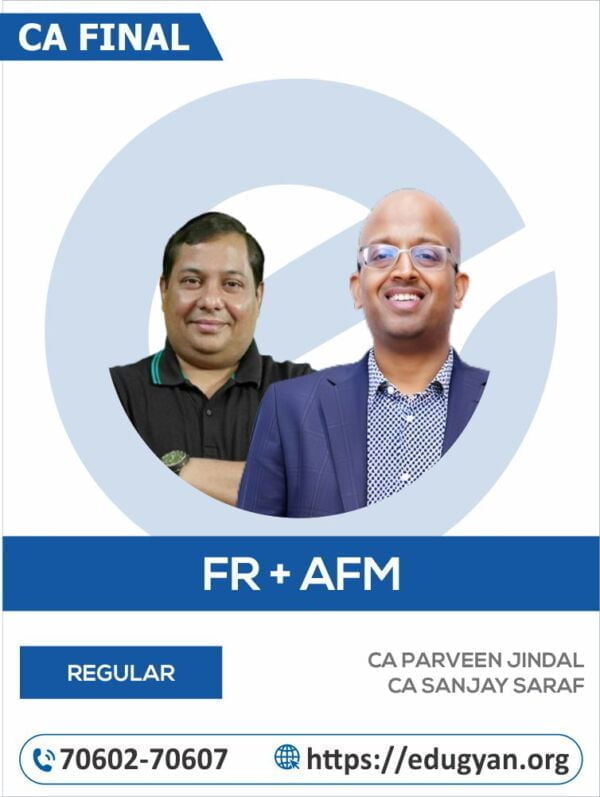 CA Final FR & AFM Combo By CA Parveen Jindal & CA Sanjay Saraf (New Syllabus)