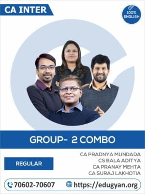 CA Inter Group-II All Subject Combo By CA Pradnya Mundada, CS Bala Aditya, CA Pranay Mehta & CA Suraj Lakhotia