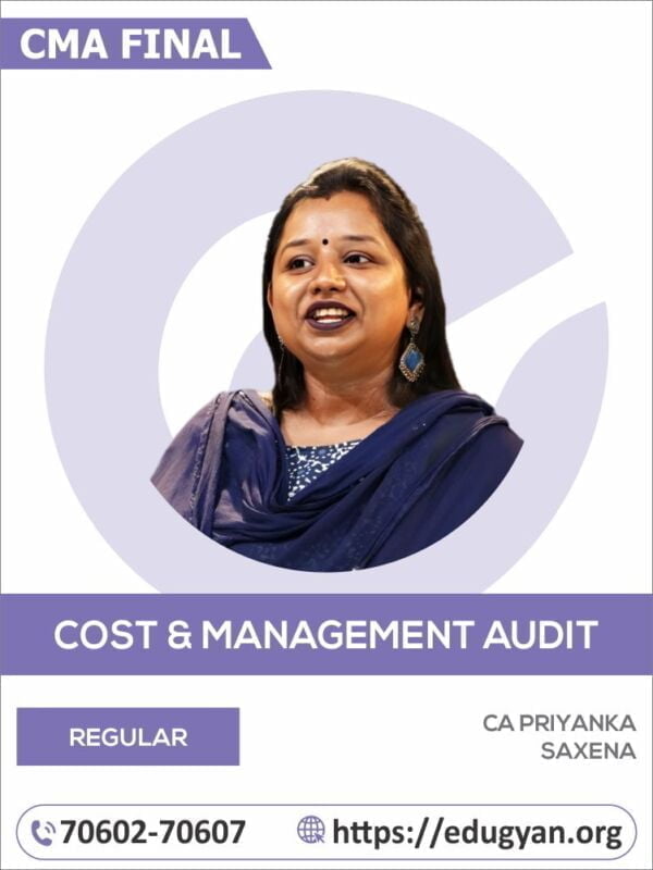 CMA Final Cost & Management Audit By CA Priyanka Saxena (2022 Syllabus)