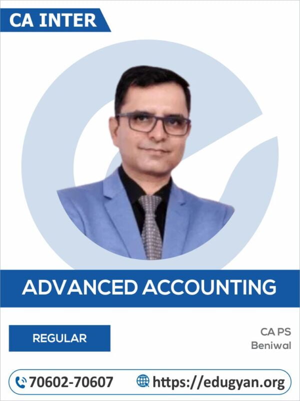 CA Inter Advanced Accounting By CA PS Beniwal