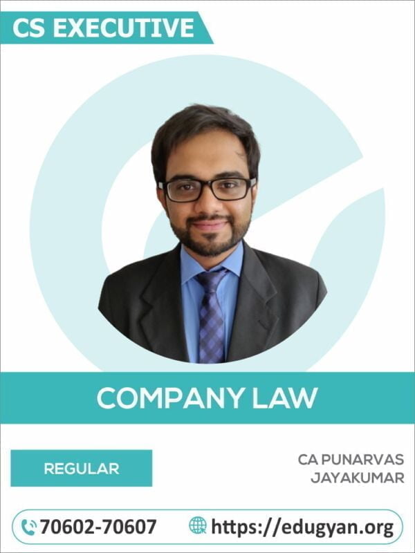 CS Executive Company Law By CA Punarvas Jayakumar