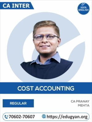 CA Inter Cost & Management Accounting By CA Pranay Mehta (English)