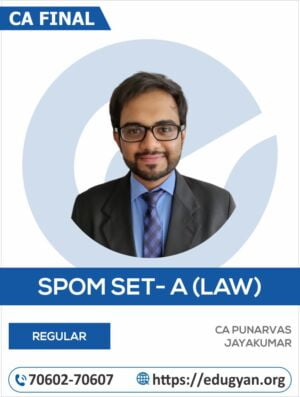 CA Final Corporate & Economic Laws (SET A- Self Paced Online Module) By CA Punarvas Jayakumar (English)