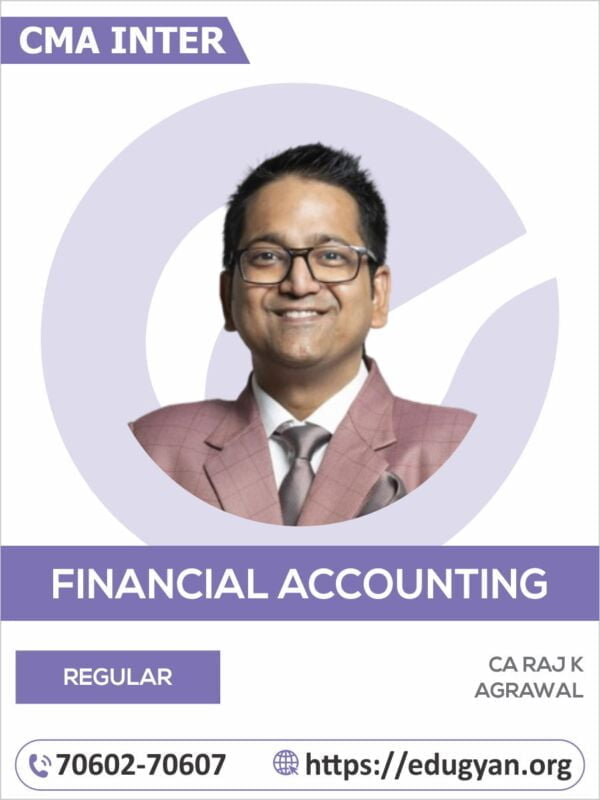 CMA Inter Financial Accounting By CA Raj K Agrawal (2022 Syllabus)