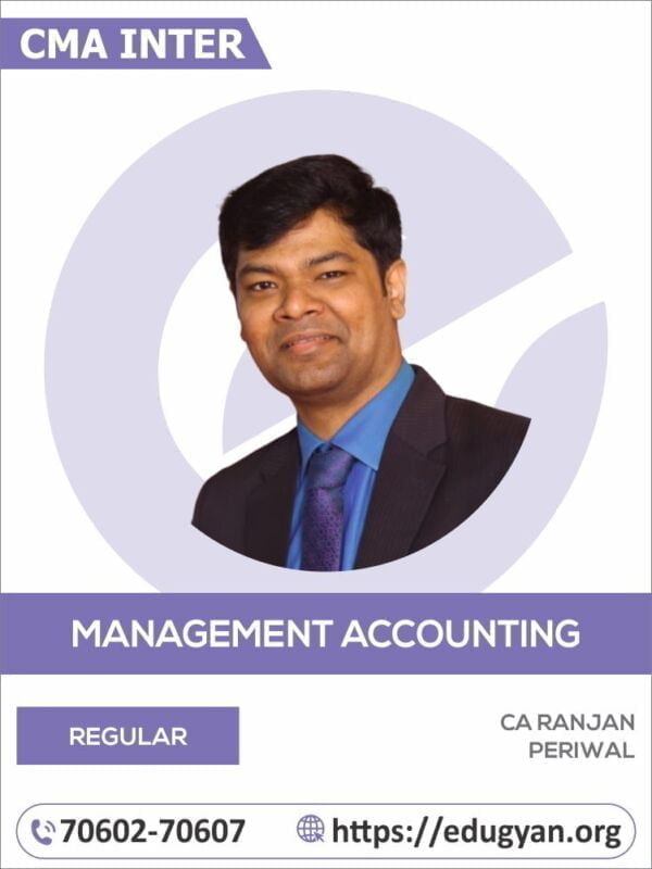 CMA Inter Management Accounting By CA Ranjan Periwal (New Syllabus)