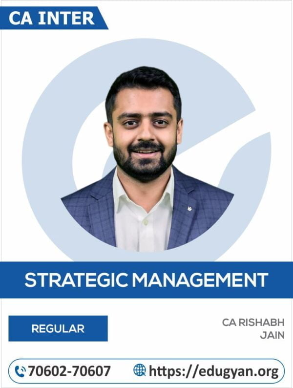 CA Inter Strategic Management (SM) By CA Rishabh Jain
