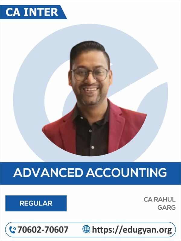 CA Inter Advanced Accounting By CA Rahul Garg