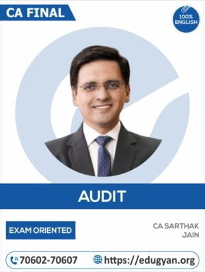CA Final Audit Exam Oriented Batch By CA Sarthak Jain (Eng)