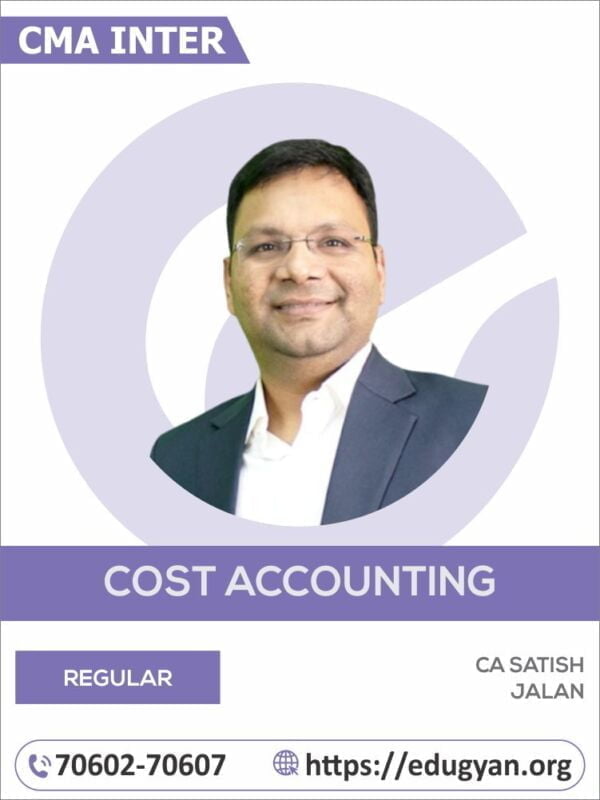 CMA Inter Cost Accounting By CA Satish Jalan (2022 Syllabus)