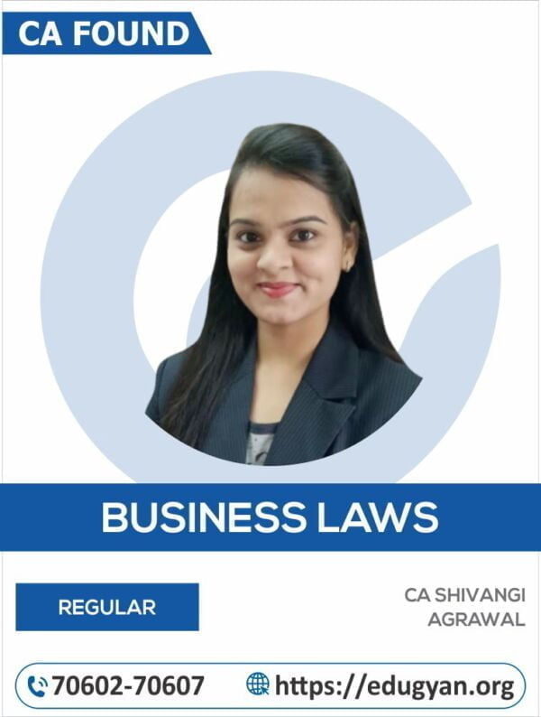 CA Foundation Business Laws By CA Shivangi Agrawal (New Syllabus)