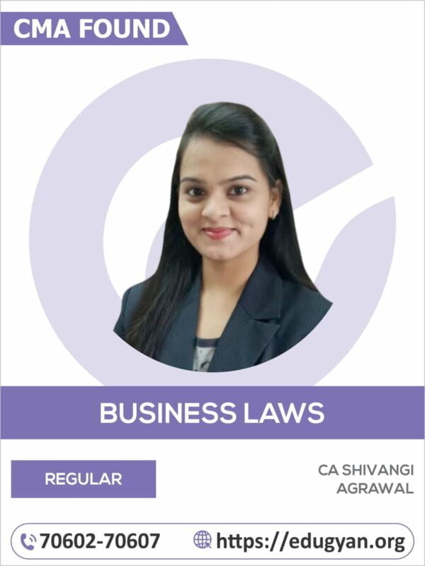 CMA Foundation Fundamentals of Business Laws & Communication By CA Shivangi Agrawal